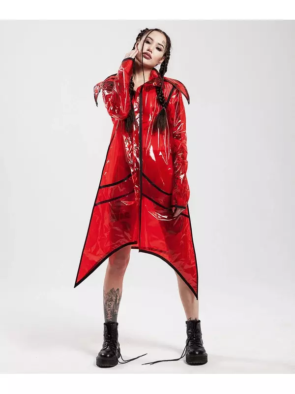 Плащ-дождевик Katami Wear, размер M/L, красный