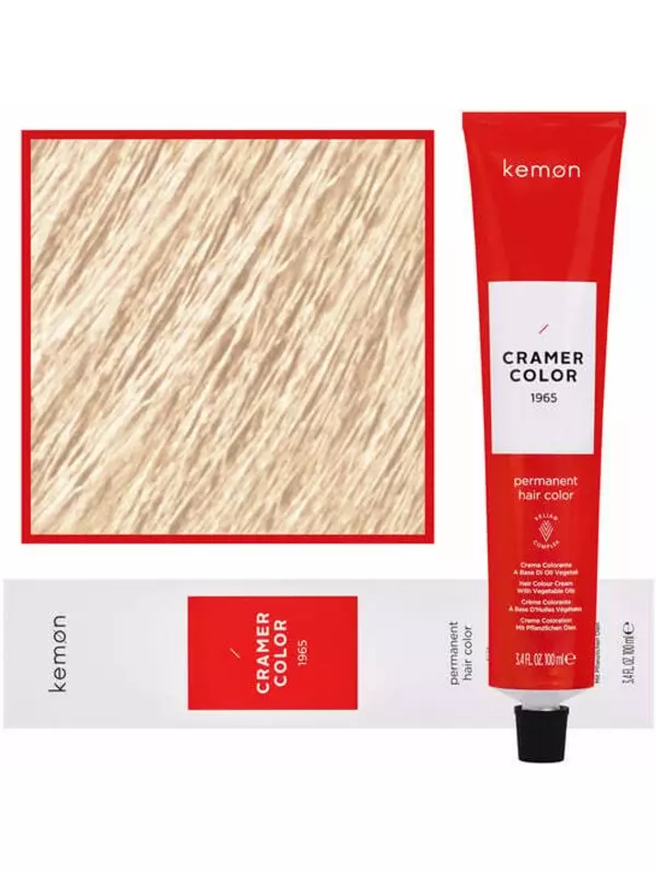 Кремовая краска для волос с растительными маслами 1000 Natural Ultra-Brightener, 100 мл Kemon, Cramer Color