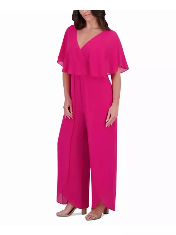 Женский комбинезон с расклешенными рукавами kensie, розовый