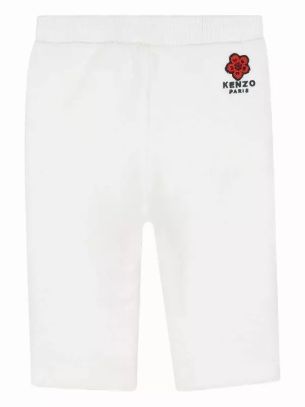 Спортивный костюм Boke Flower с длинными рукавами Kenzo Kids, белый