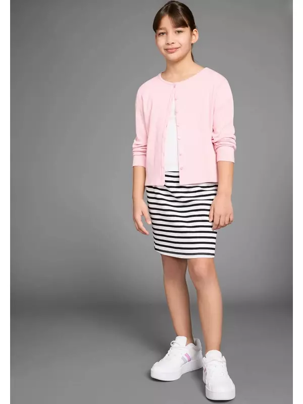 Вязаный кардиган Kidsworld, розовый