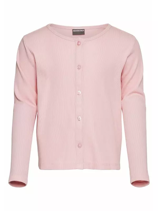 Вязаный кардиган Kidsworld, розовый