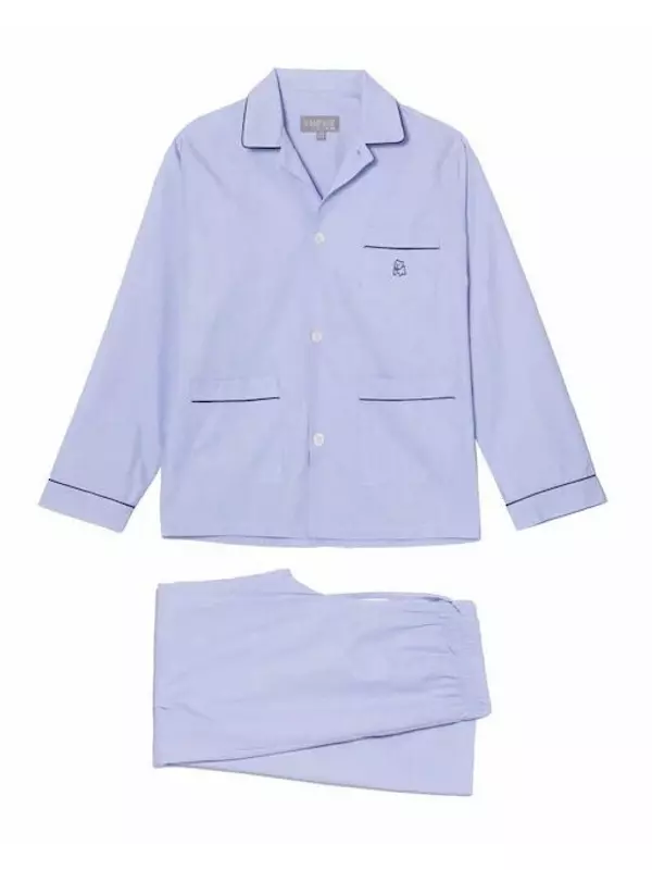 Длинная хлопковая пижама для мальчика Kiff-Kiff, светло-синий