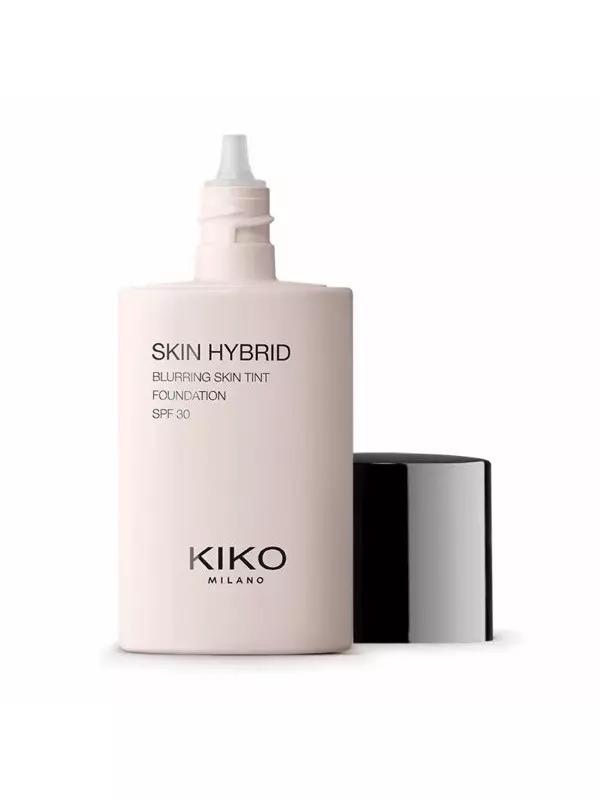 KIKO Milano, Skin Hybrid Blurring Skin Tint Foundation, восстанавливающий флюид для лица с SPF30, 04 Warm Almond, 30 мл
