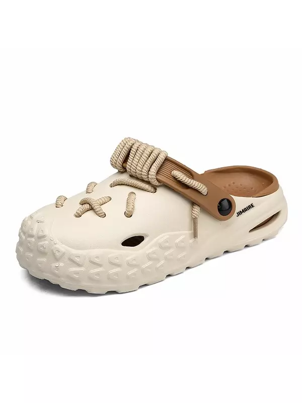 King Jinmai Клоги унисекс бежево-желтые, цвет Beige Yellow