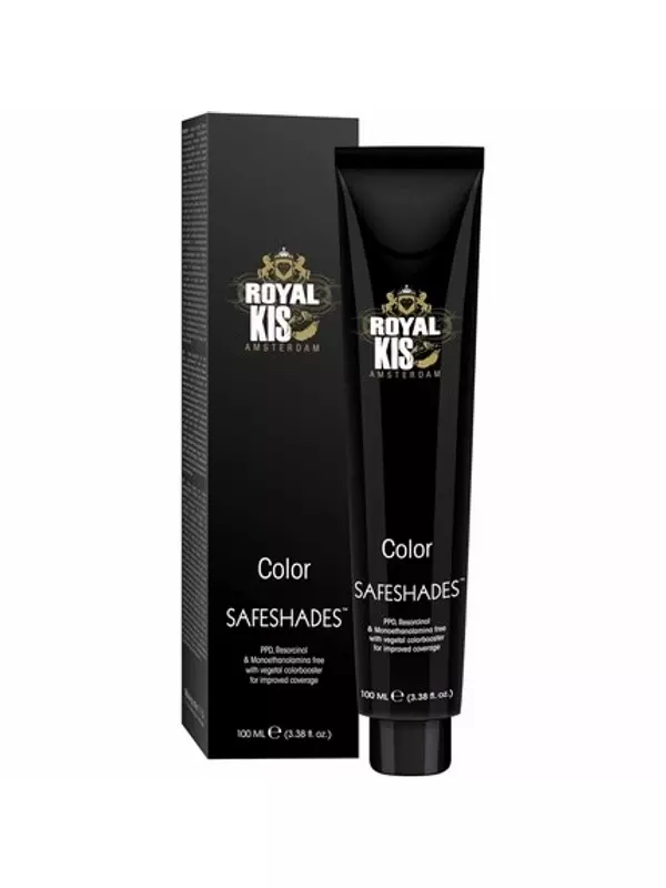 Royal KIS SafeShades Перманентная крем-краска для волос 100 мл 6G Высокая степень покрытия Стойкий цвет и естественный блеск волос Без PPD MEA и резорцина
