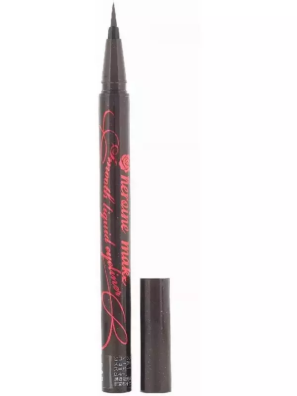 KissMe, Heroine Make, водостойкая жидкая подводка для глаз, оттенок 03 «Черно-коричневая», 0,4 мл