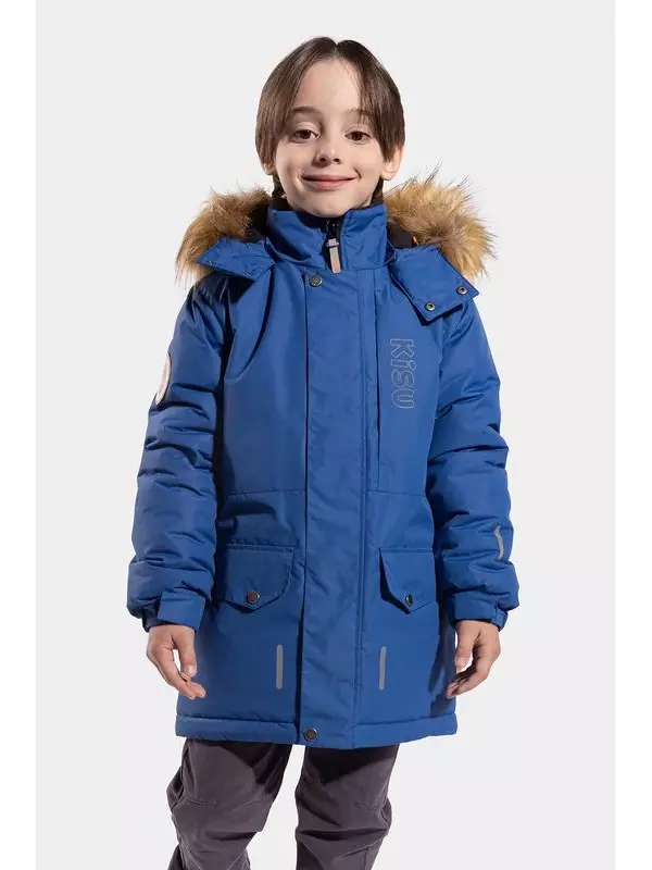 Парка утепленная с накладными карманами Kisu
