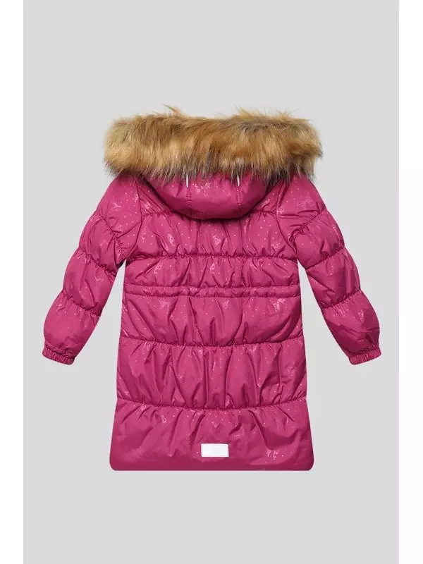 Пальто утепленное с меховой опушкой Kisu