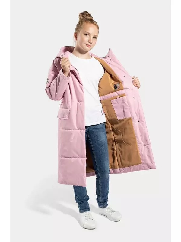 Пальто утепленное на поясе Kisu