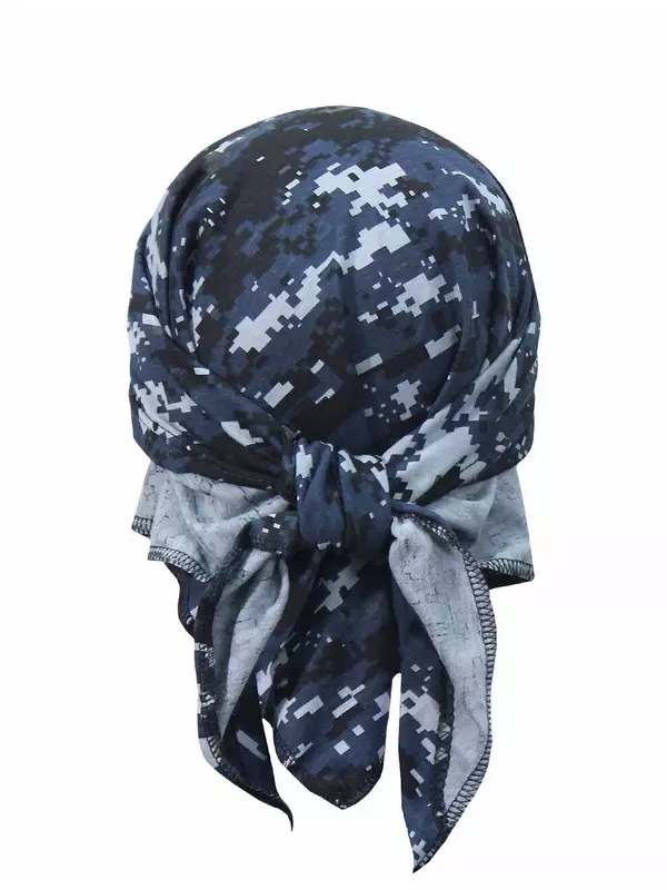 Косынка Компания БВР бандана хлопковая повседневная для взрослых и детей, размер 56-62, синий