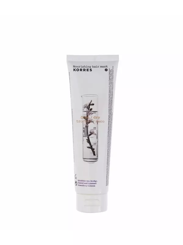 Маска для волос KORRES Almond & Linseed Haarmaske für trockenes und strapaziertes Haar, 125 ml