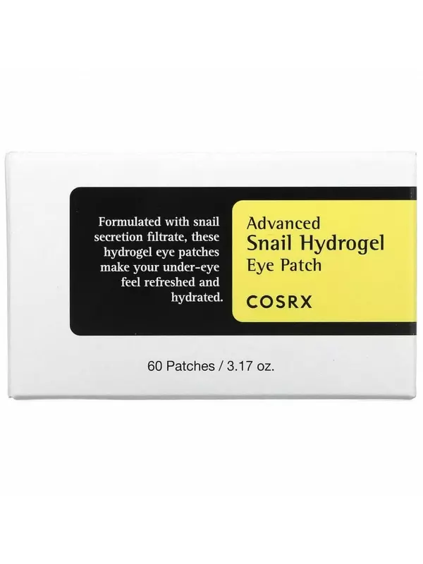 Cosrx, Улучшенные гидрогелевые патчи для глаз, 60 шт., 3,17 унции