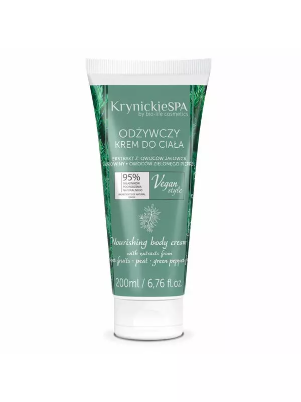 Питательный крем для тела с ароматом черной сосны, 200 мл Krynickie Spa