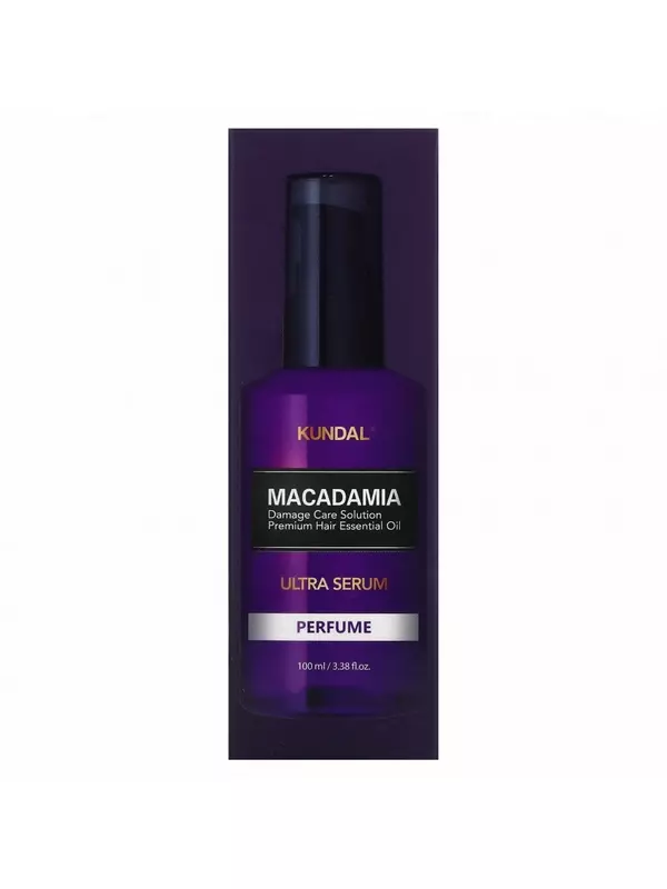 Kundal, Macadamia, сыворотка для волос Ultra, пушистый пупок, 100 мл (3,38 жидк. Унции)