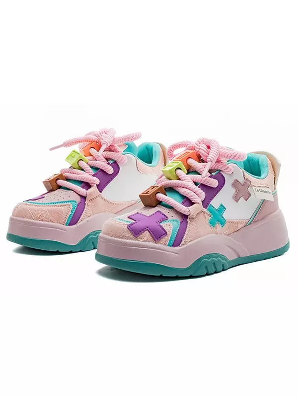 Кеды, скейтборд обувь женская низкая La Chapelle, черный/белый