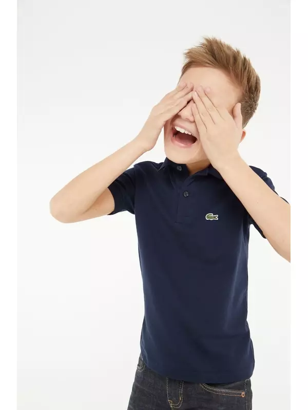 Детская классическая рубашка-поло Lacoste, синий