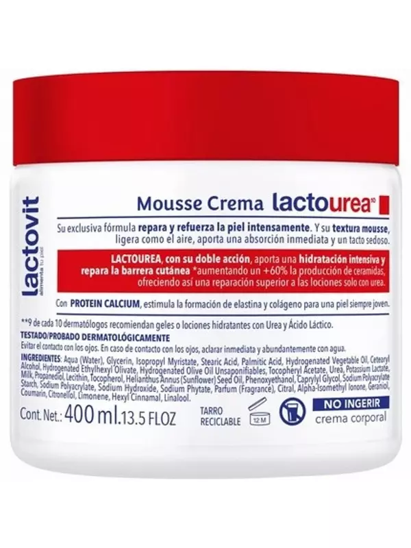 Lactovit Увлажняющий мусс 24 часа для сухой и очень сухой кожи 400мл