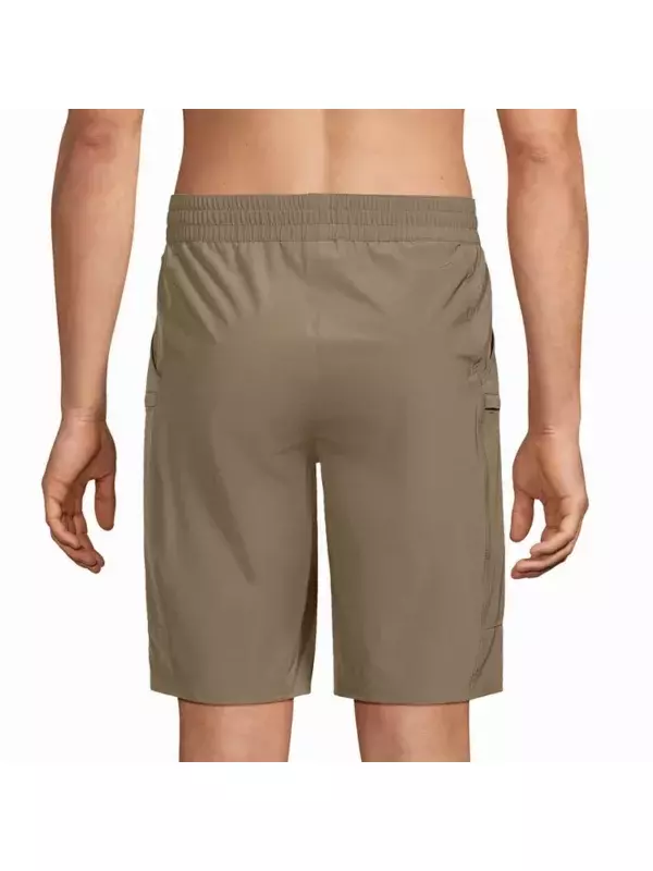 Мужские складные плавки-карго длиной 23 см Lands' End, цвет rich khaki