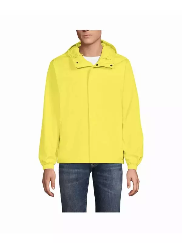 Мужская дождевик Squall Waterproof Packable Lands' End, зеленый