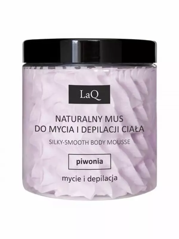 Натуральный мусс для мытья и депиляции тела, Пион LaQ