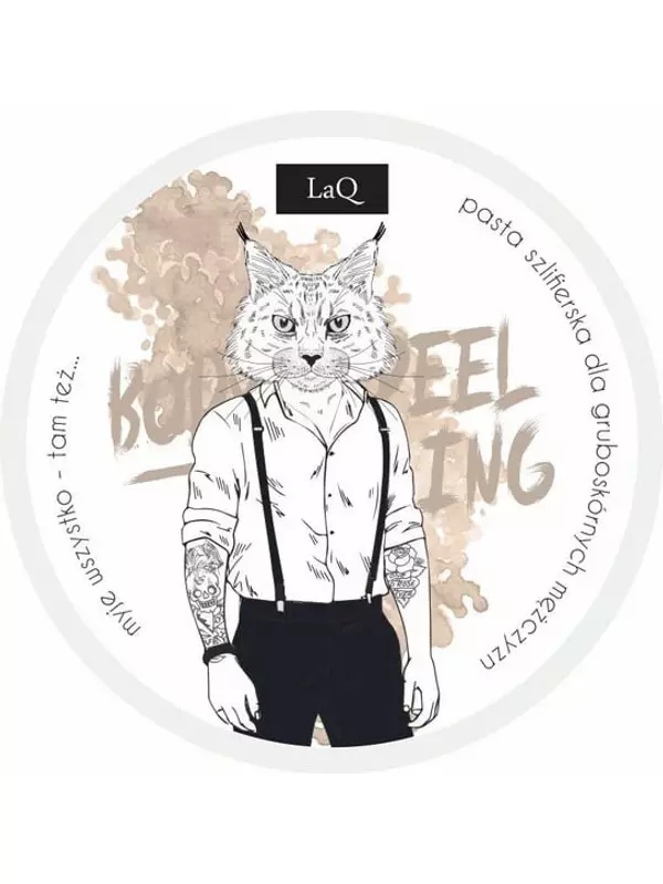 Рысь, Паста-пилинг-шлифовка для тела для толстокожих мужчин, 200 мл LaQ