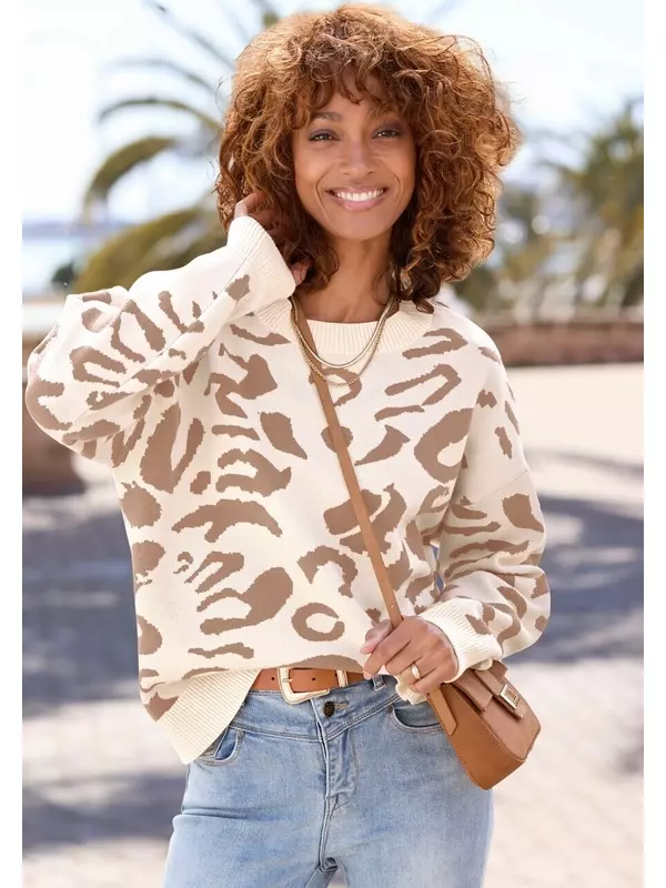 Тонкий вязаный свитер LASCANA Sweater, белый