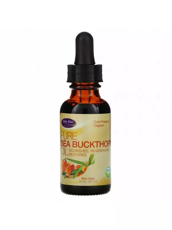 Life-flo, чистое облепиховое масло, 30 мл (1 жидк. унция)