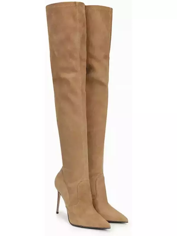 Ботфорты замшевые