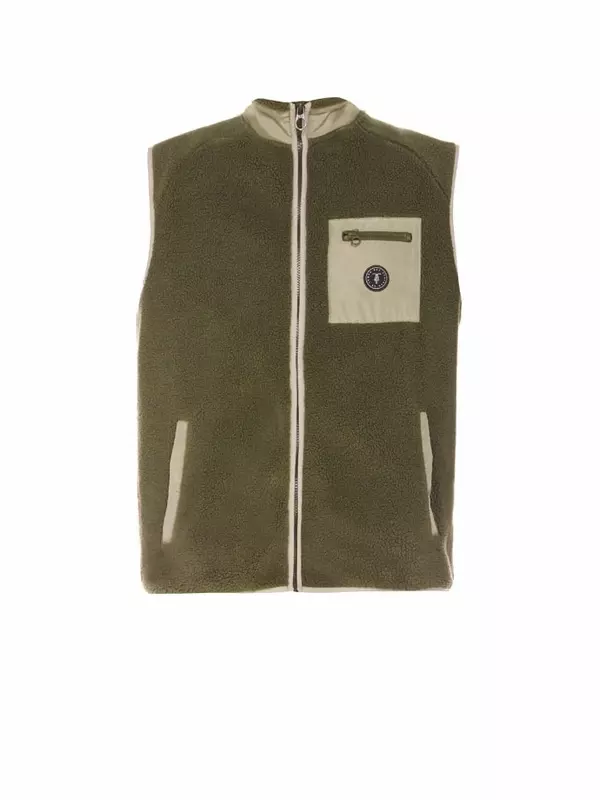 Флисовый жилет Le Temps des Cerises Fleeceweste RUDY, зеленый