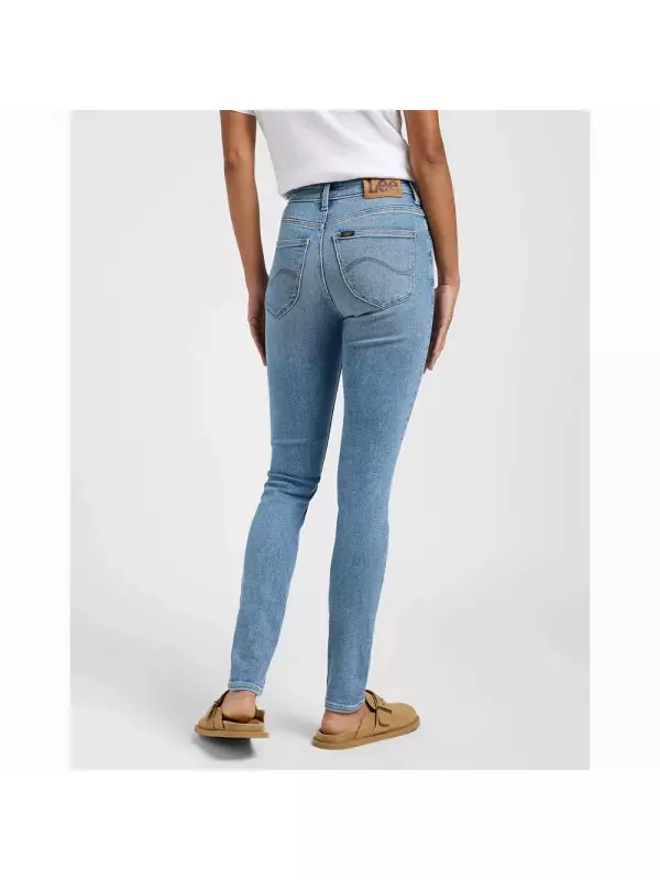 Джинсы Lee Scarlett high waist, синий