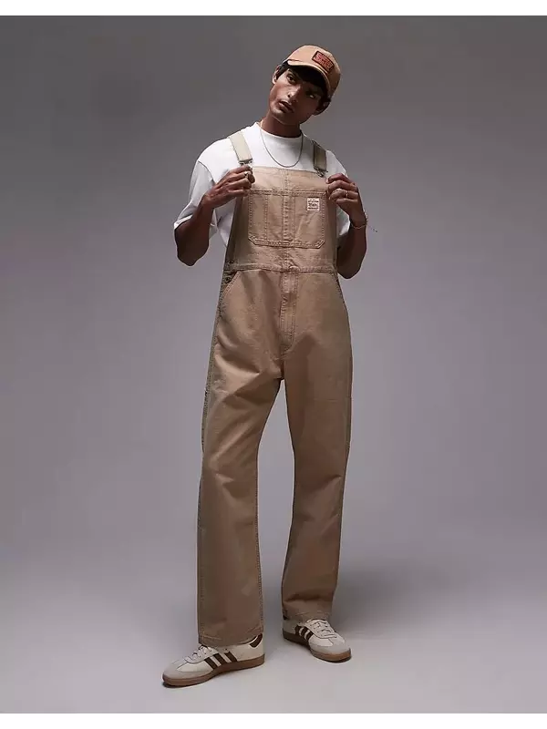 Бежевый брезентовый комбинезон Levi's Workwear