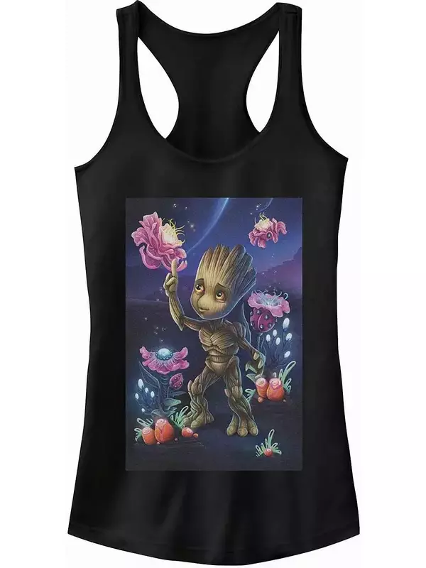 Детская майка-майка Marvel Guardians Of The Galaxy Groot Space Plants Racerback Licensed Character