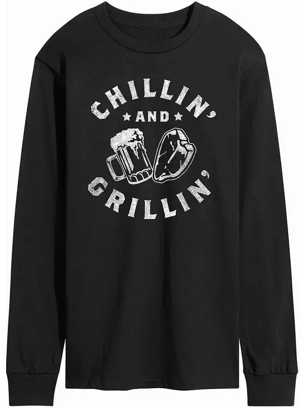 Мужская футболка с длинным рукавом Chillin And Grillin Licensed Character
