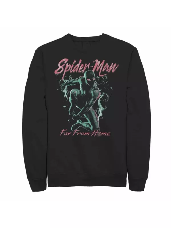 Мужской костюм-невидимка Marvel Spider-Man: Вдали от дома, темный свитшот с портретом Licensed Character