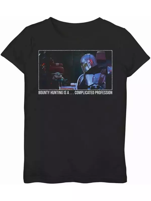 Футболка-мем «Звездные войны. Мандалорец» для девочек 3–16 лет. «Сложная профессия» Licensed Character