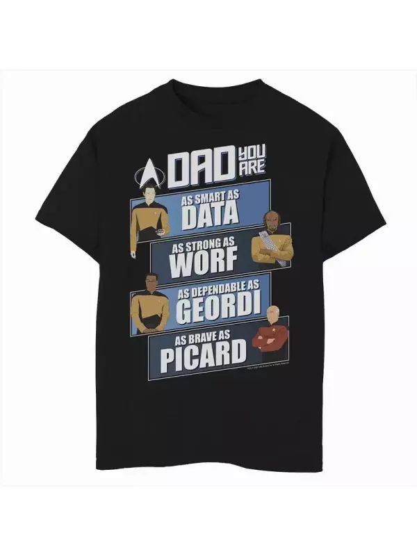 Футболка с рисунком «Звездный путь: папа следующего поколения» для мальчиков 8–20 лет. Licensed Character