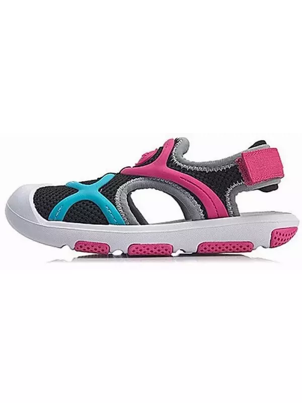 Детские сандалии PS Черный/розовый/синий Lining Young