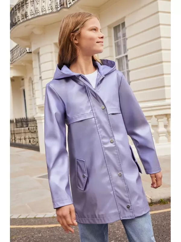 Легкий прорезиненный дождевик, устойчивый к дождю (3 16 лет) Lipsy, фиолетовый