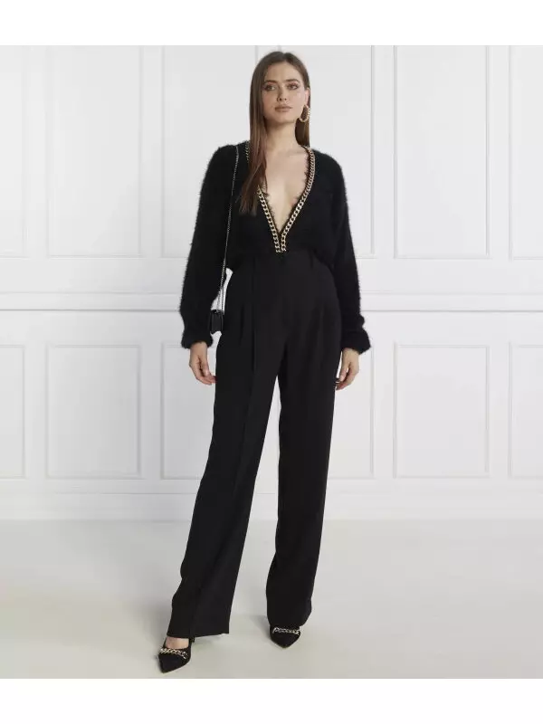 Кардиган женский Liu Jo с декоративной цепью, черный