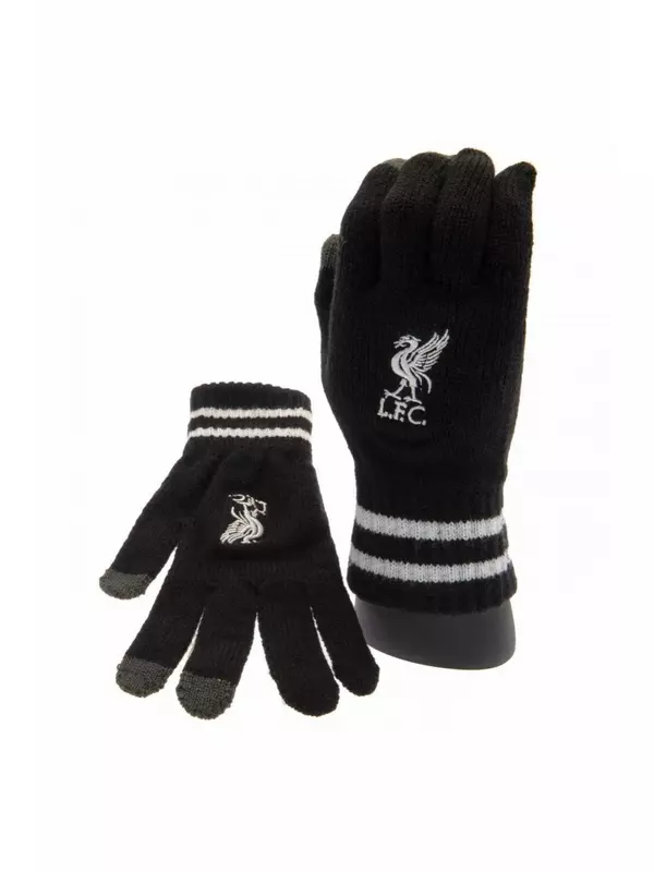 Вязаные перчатки Crest Touch Liverpool FC, черный