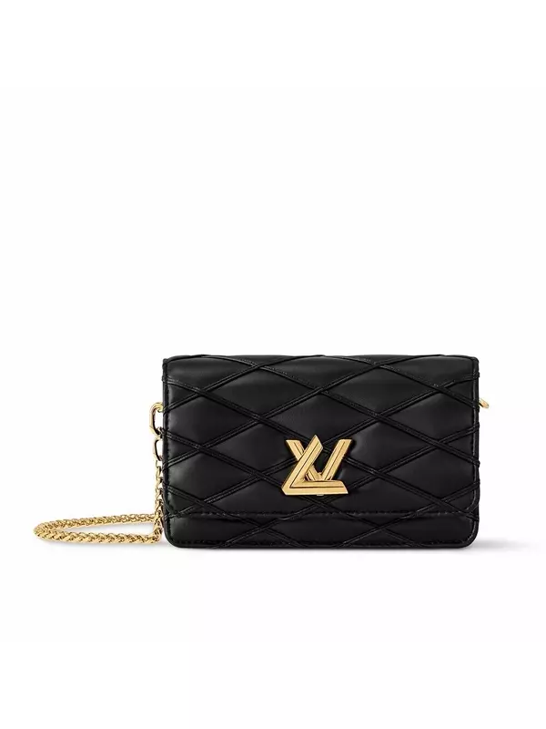 Кошелек на цепочке GO-14 Louis Vuitton, черный