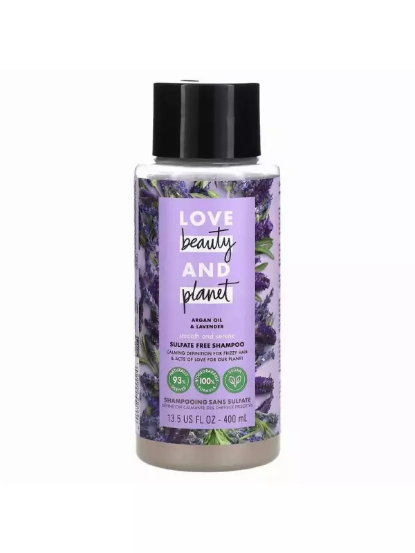 Love Beauty and Planet, Шампунь Smooth and Serene, «Аргановое масло и лаванда», 400 мл