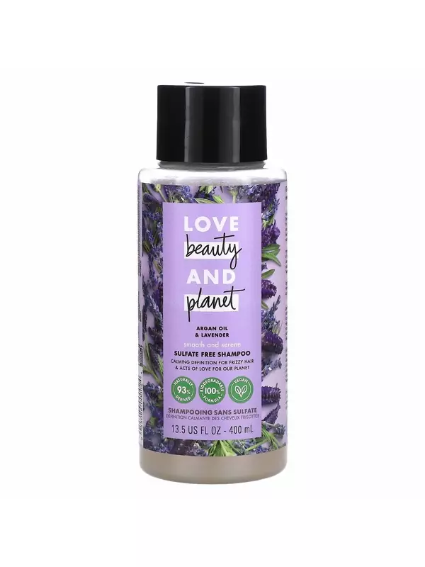 Love Beauty and Planet, Шампунь Smooth and Serene, «Аргановое масло и лаванда», 400 мл
