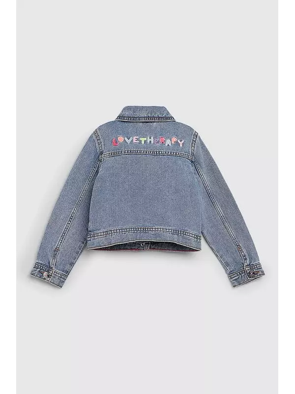 Куртка джинсовая с вышивкой LOVE THERAPY
