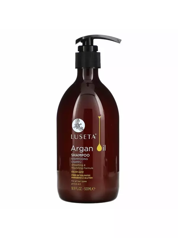 Luseta Beauty, Аргановое масло, шампунь для всех типов волос, 500 мл (16,9 жидк. Унции)