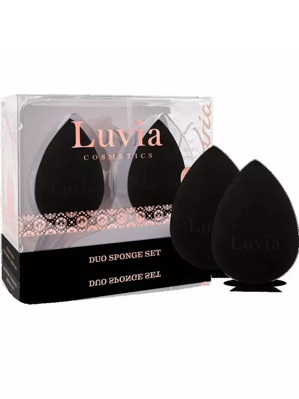 Набор спонжей для растушевки макияжа, черный Luvia Cosmetics, 1 шт.