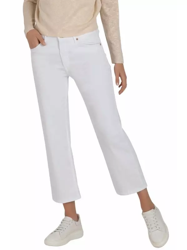 Джинсы-кюлоты белого цвета MAC