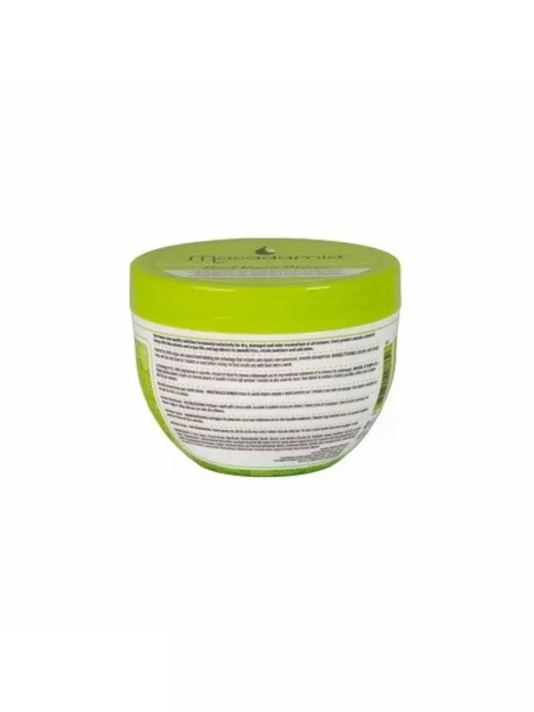 Восстанавливающая маска с натуральным маслом макадамии, 236 мл, с ферментированными аминокислотами, аргановым маслом и подсолнечным маслом - помогает оживить и укрепить чрезмерно обработанные, поврежденные волосы Macadamia