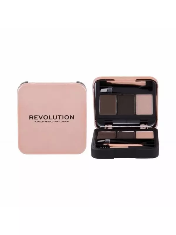 Набор для макияжа темных бровей Makeup Revolution, Brow Sculpt Kit
